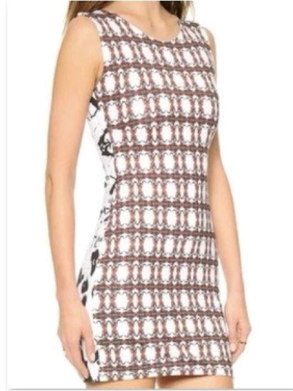 Versace x Born Free Africa Geometric Mini Dress 60s Mod Sheath Limited Edition